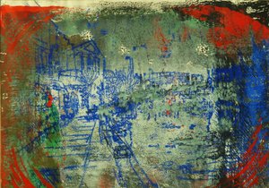 Chemin de halage, fin de soirée